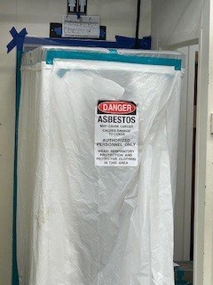 basement asbestos enclosure